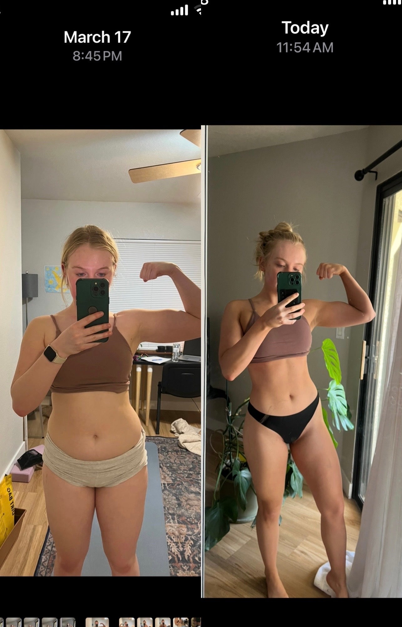 Brookelle before and after